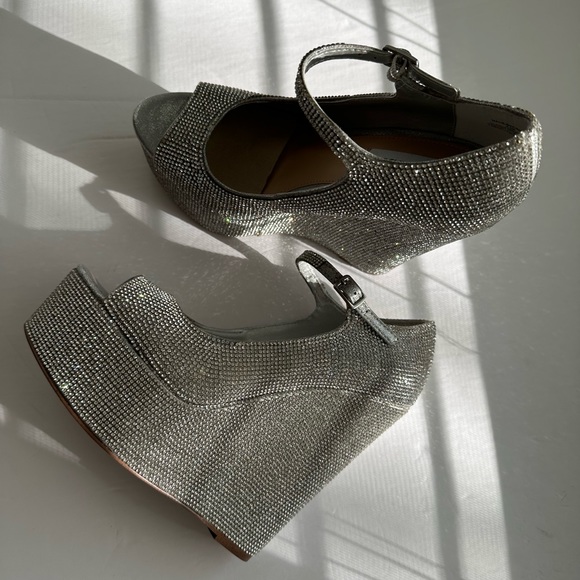 STEVE MADDEN/ macie rhinestone wedge heel - Picture 10 of 15